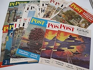 42 SATURDAY EVENING POST MAGAZINE COVERS FROM 1962