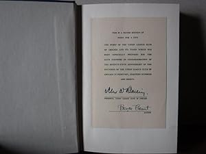 Fight for a City - the Story of the Union League Club of Chicago and It's Times.1860-1955 (SIGNED)