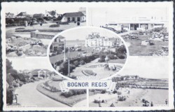 Bognor Regis Sussex Postcard Vintage 1961 Aldwick Esplanade Concert Hall