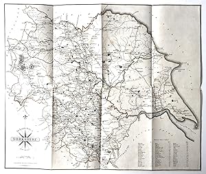 Cary's Map of Yorkshire from The Traveller's Companion