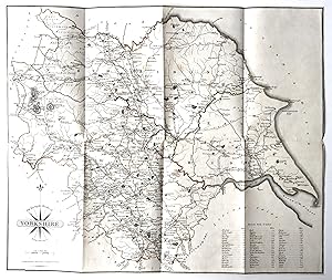 Cary's Map of Yorkshire from The Traveller's Companion