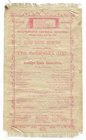 Grand Easter Reception, and performance of Balfe's Opera, The Bohemian Girl by the Brooklyn Opera...