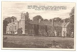 Lacock Abbey Wiltshire Postcard LOCAL PUBLISHER