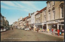 Warminster Postcard Gateway Stores Clarks Shoes High Street 1976