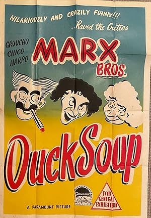 Hilariously and crazily funny.raved the critics. Groucho, Chico, Harpo Marx Bros. Duck soup. A Pa...