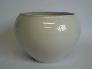 Porzellan-Vase / Kugelvase, weiß
