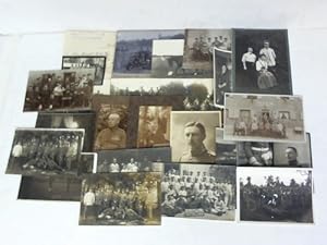 Kleiner Fotonachlass des Offieziers Carl Arendt. 4 Kabinet aufnahmen und 21 (1Dublette) Fotograph...