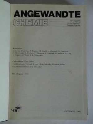 Angewandte Chemie - 101. Jahrgang 1989, Heft 1 bis 12 zusammen in einem Band