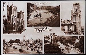 Bristol Postcard Portway University Tower St. Augustine's Bridge Clifton 1948