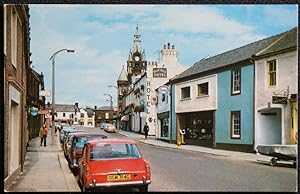 Lockerbie Scotland Postcard Blue Bell Hotel Shetland Shop Wightmans