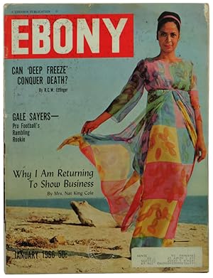Ebony Magazine January, 1966 Mrs Nat King Cole cover
