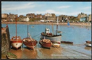 Isle Of Man Port Erin Harbour Beach Postcard 1968