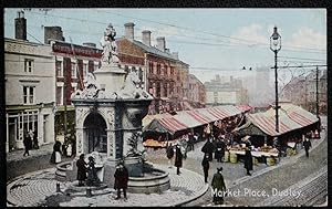 Dudley Postcard Vintage Market Place 1910