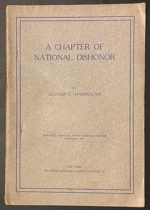 A Chapter of Our National Dishonor