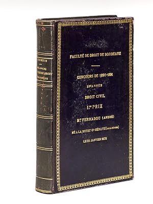 Mélanges d'Histoire du Droit et de Critique. Droit Romain [ Edition originale ]