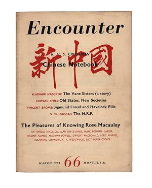 The Vane Sisters [and] The Pleasures of Knowing Rose Macaulay [in] Encounter Magazine. Vol. XII, ...