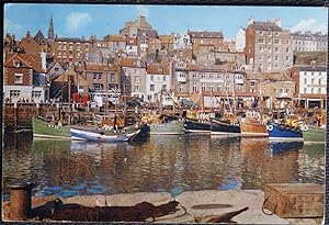 Whitby Postcard Harbour Vintage 1962