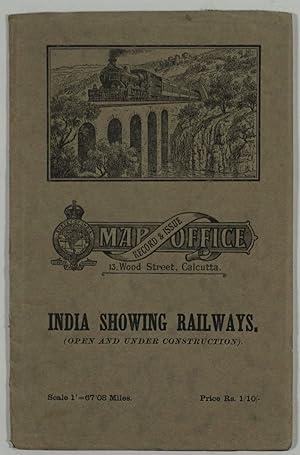 India Showing Railways - Open and under construction on 31st March 1936