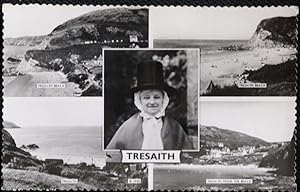 Tresaith Postcard Real Photo Multiview 1965