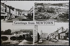 Newtown Postcard Wales Real Photo Bryn Bank Woolworths