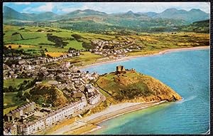 Criccieth Castle Postcard Wales View From The Air