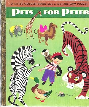 Pets For Peter (A Little Golden Book) #82, With Puzzle