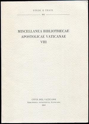 Miscellanea Bibliothecae Apostolicae Vaticanae VIII