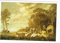 Aelbert Cuyp Orpheus Charming The Animals c.1640 Postcard Artcard