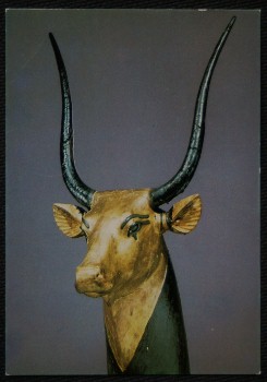 Cow's Head Gilded Treasures Of Tutankhamun Postcard