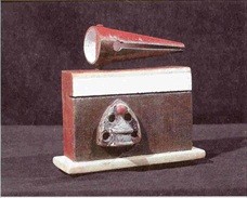 Artist Hugh Lee Title Well Head Mixed Media Postcard