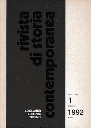 Rivista di storia contemporanea - Fascicolo 1 - 1992