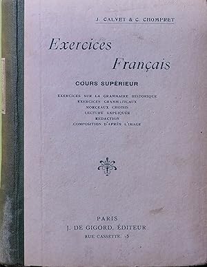 Exercise de français cours supérieur