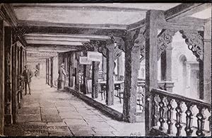 Chester Postcard The Rows Watergate Street Cheshire