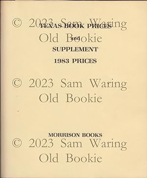 Texas book prices and supplement ; 1983 prices