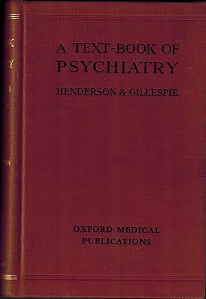 A Text-book of Psychiatry for Students and Practitioners - Seventh (7th) Edition