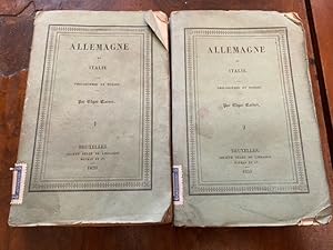 Allemagne et Italie. Philosopie et Poesie par Edgar Quinet. Tome I. (et II.)