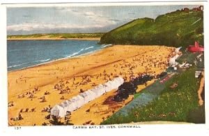 Carbis Bay St. Ives Postcard Cornwall Vintage 1959
