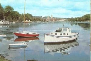 Truro River Fal Cornwall Postcard
