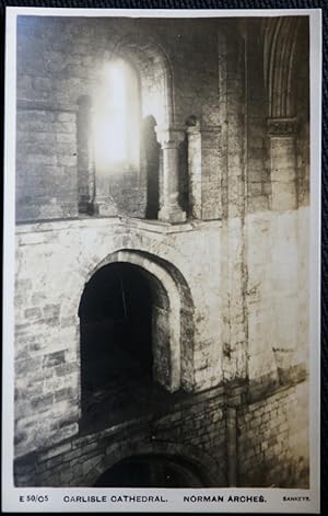 Carlisle Cathedral Norman Arches Real Photo Barrow In Furness Publisher