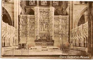 Truro Cathedral Reredos Vintage Postcard