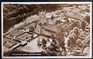 Buckfast Abbey Devon Postcard real photo from The Air