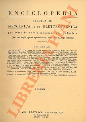 Enciclopedia pratica di meccanica e di elettrotecnica per tutte le specializzazioni dell'industri...