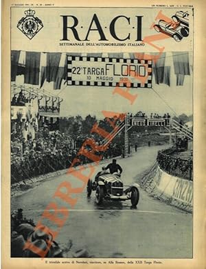 RACI. 1931. Settimanale dell'automobilismo italiano.