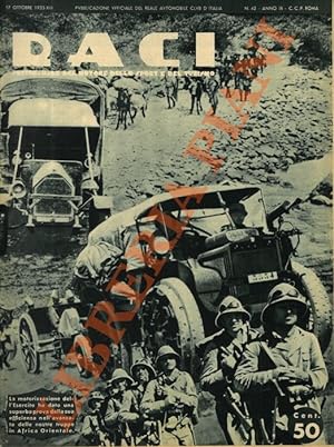 RACI. 1935. Pubblicazione Ufficiale del Reale Automobile Club d'Italia.