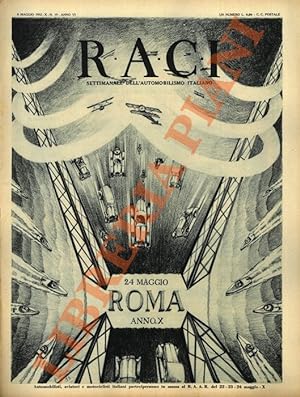 RACI. 1932. Settimanale dell'automobilismo italiano.