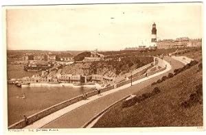 Plymouth Lighthouse Postcard 1933 The Bathing Place