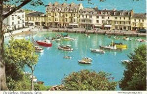 Ilfracombe Devon Postcard The Harbour 1970