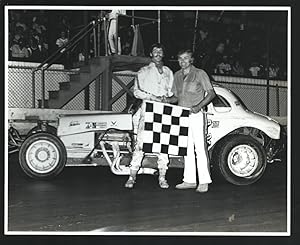 Ken Brenn Jr. Modified Coupe Stock Car Winner Photo 1972-Size is about 8 x 10 -Rookie year-Dirt t...