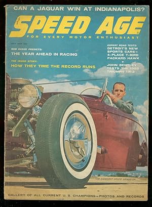 Speed Age Magazine May 1958-Dandiest Draggin' Deuce--Jerry Unser