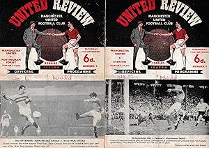 Manchester United (Official Match Programmes. A collection)